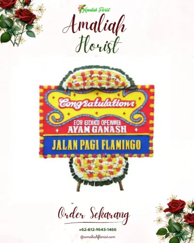 Bunga Papan Congratulation di Tinumpuk
